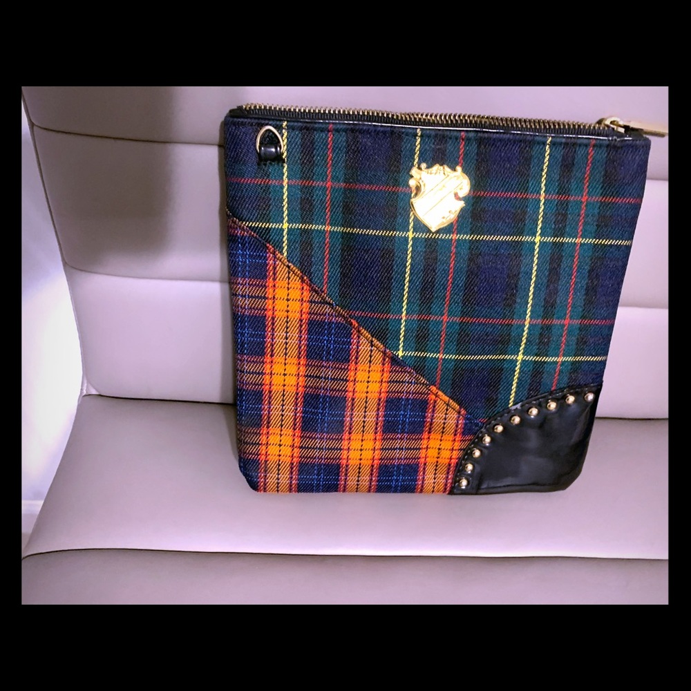 MAC Cosmetics Plaid Tartan Makeup Bag Pouch